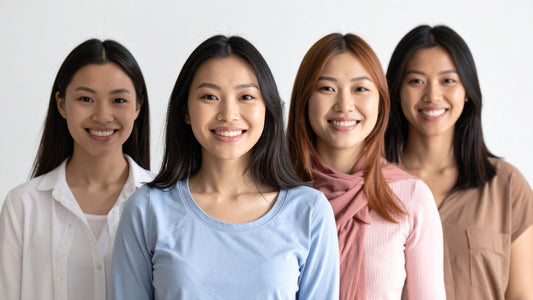 asian women looking into the camera