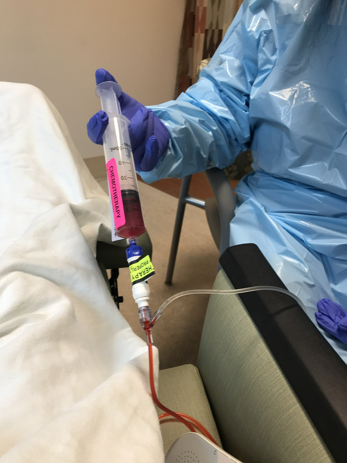 syringe of chemotherapy