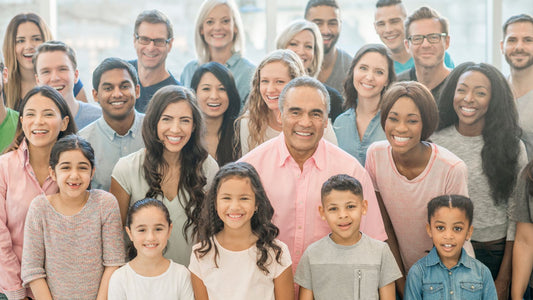Diverse group of people in all life stages