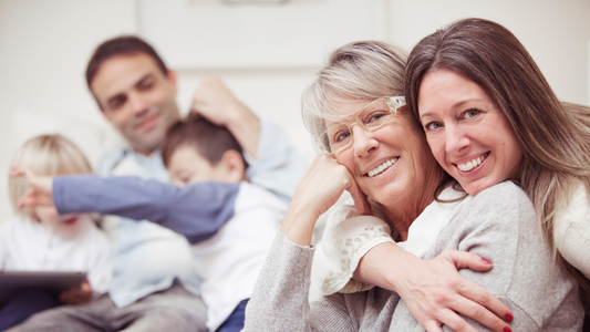 Adult woman and her older mother