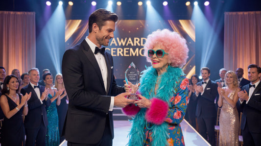 Pink Haired Betty Accepting an award