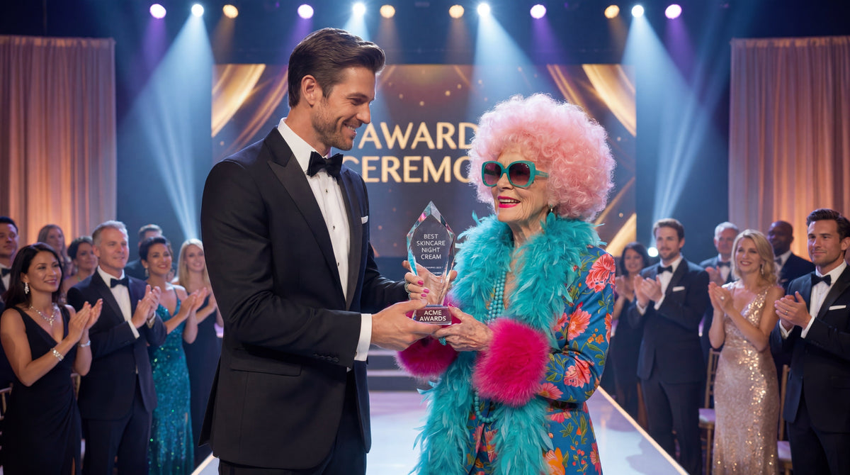 Pink Haired Betty Accepting an award